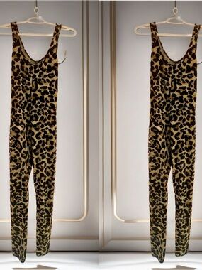 Leopard print jumpsuit
